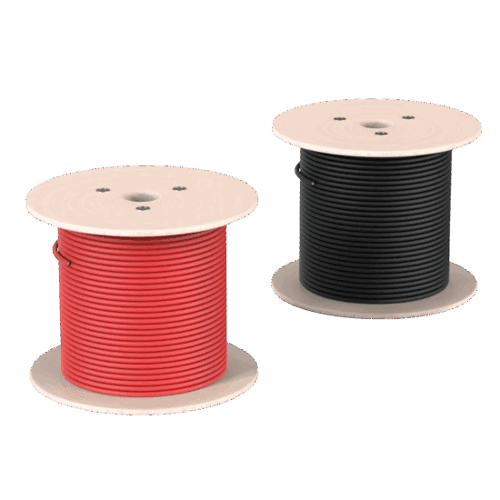 10AWG PV Red and Black Solar Panel Extension Wire - 500ft Spools UL Certified