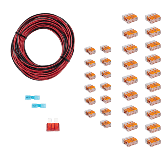 12V Puck Light Branch Circuit Wiring Kit