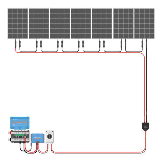 1400W Solar Charging Wiring Kit (7x 200W _ 24V Battery Bank)