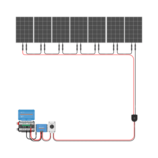 1750W Solar Charging Wiring Kit (7x 250W _ 24V Battery Bank)