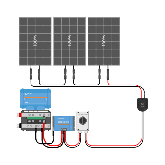 300W-Solar-Charging-Wiring-Kit-3x-100W-_-12V-Battery-Bank-