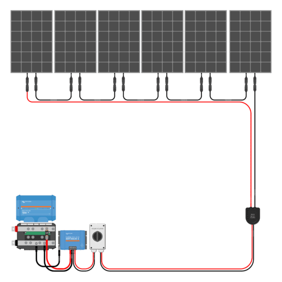 1200W Solar Charging Wiring Kit (6x 200W | 48V Battery Bank)