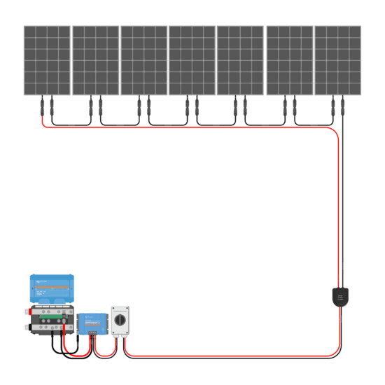 700W Solar Charging Wiring Kit (7x 100W _ 12V Battery Bank)
