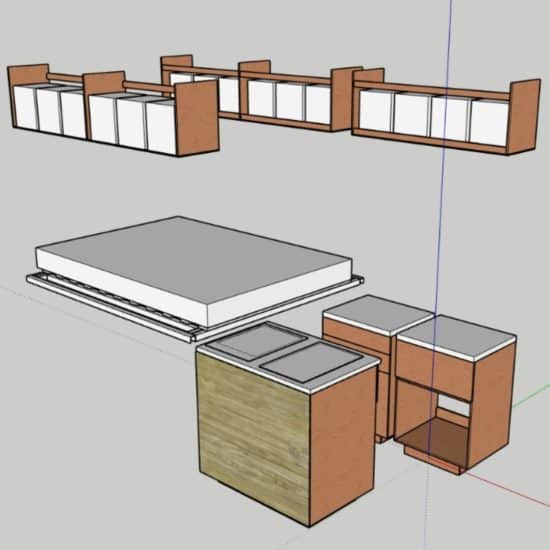 Camper Van Cabinetry Plans - Full Set