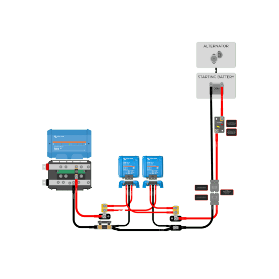 Dual Victron Orion XS Retrofit Wiring Kit