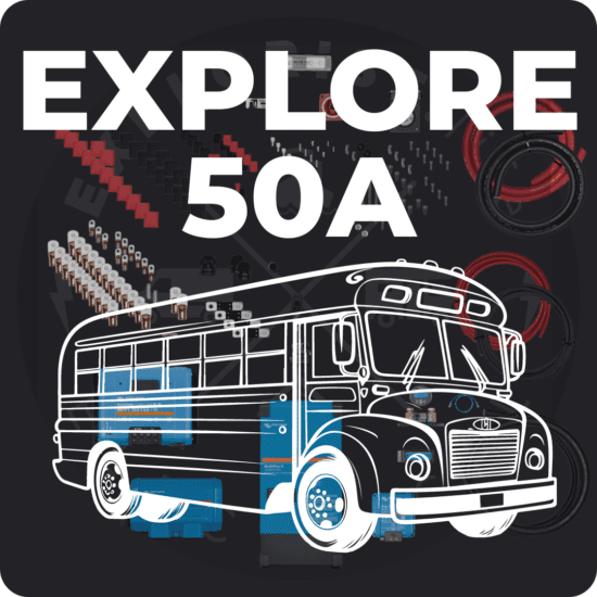EXPLORE SKOOLIE 50A WIRING KIT