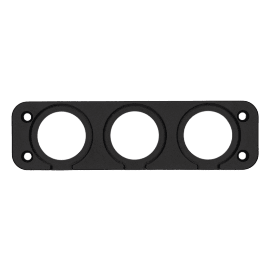 PowerWerx Three Hole Panel Mounting Plate